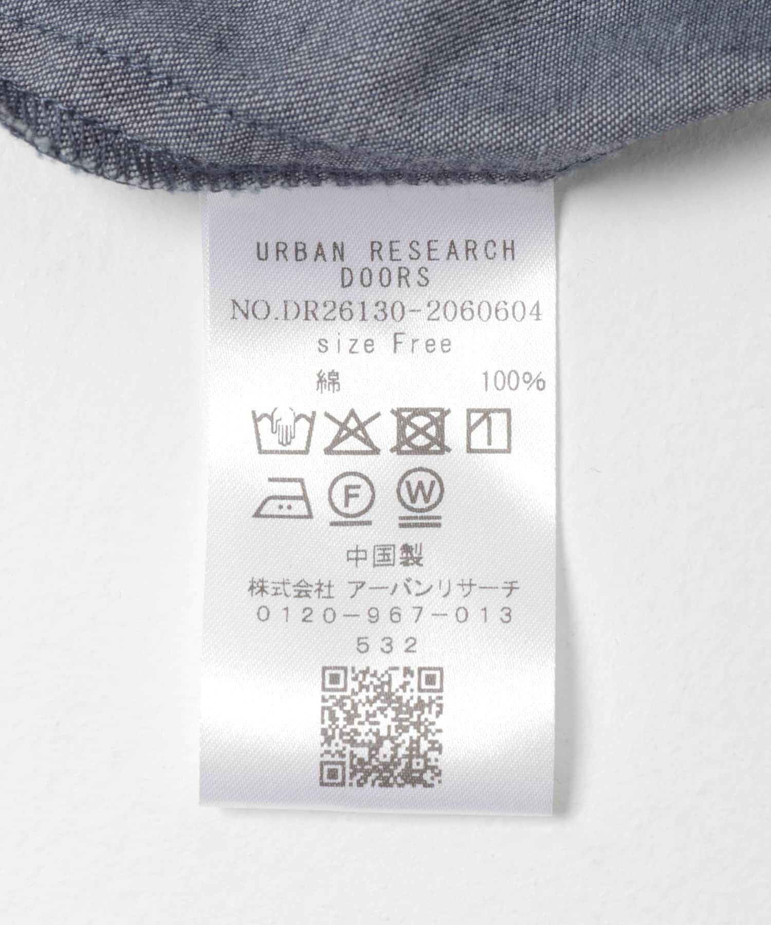 URBAN RESEARCH DOORS「ライトコットンデニムシャツワンピース」|ワンピース|