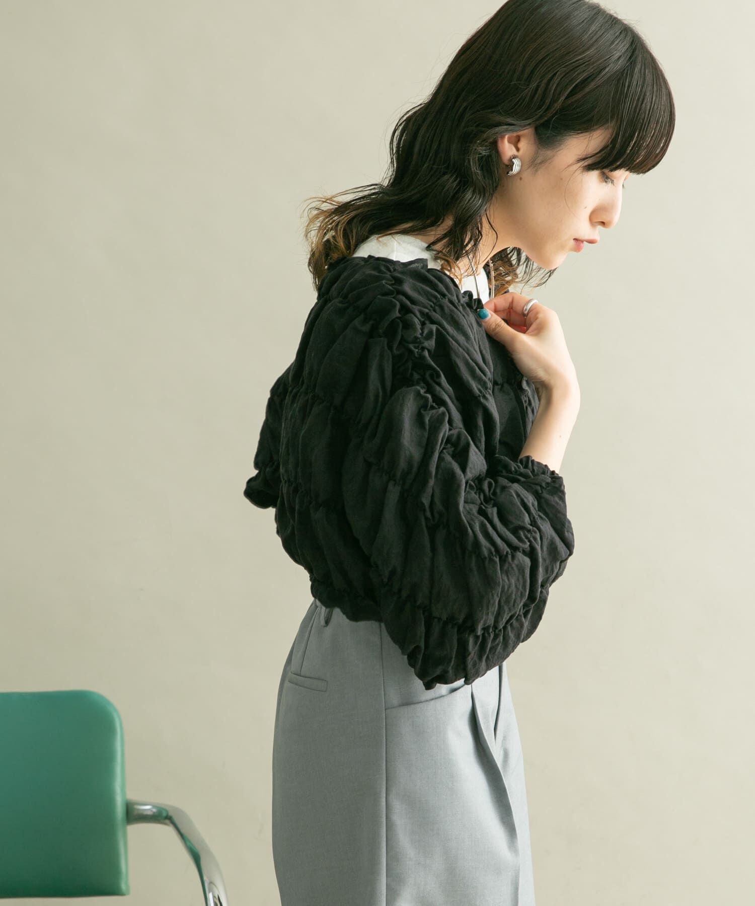  「マルチWAYシャーリングブラウス」|シャツ・ブラウス|