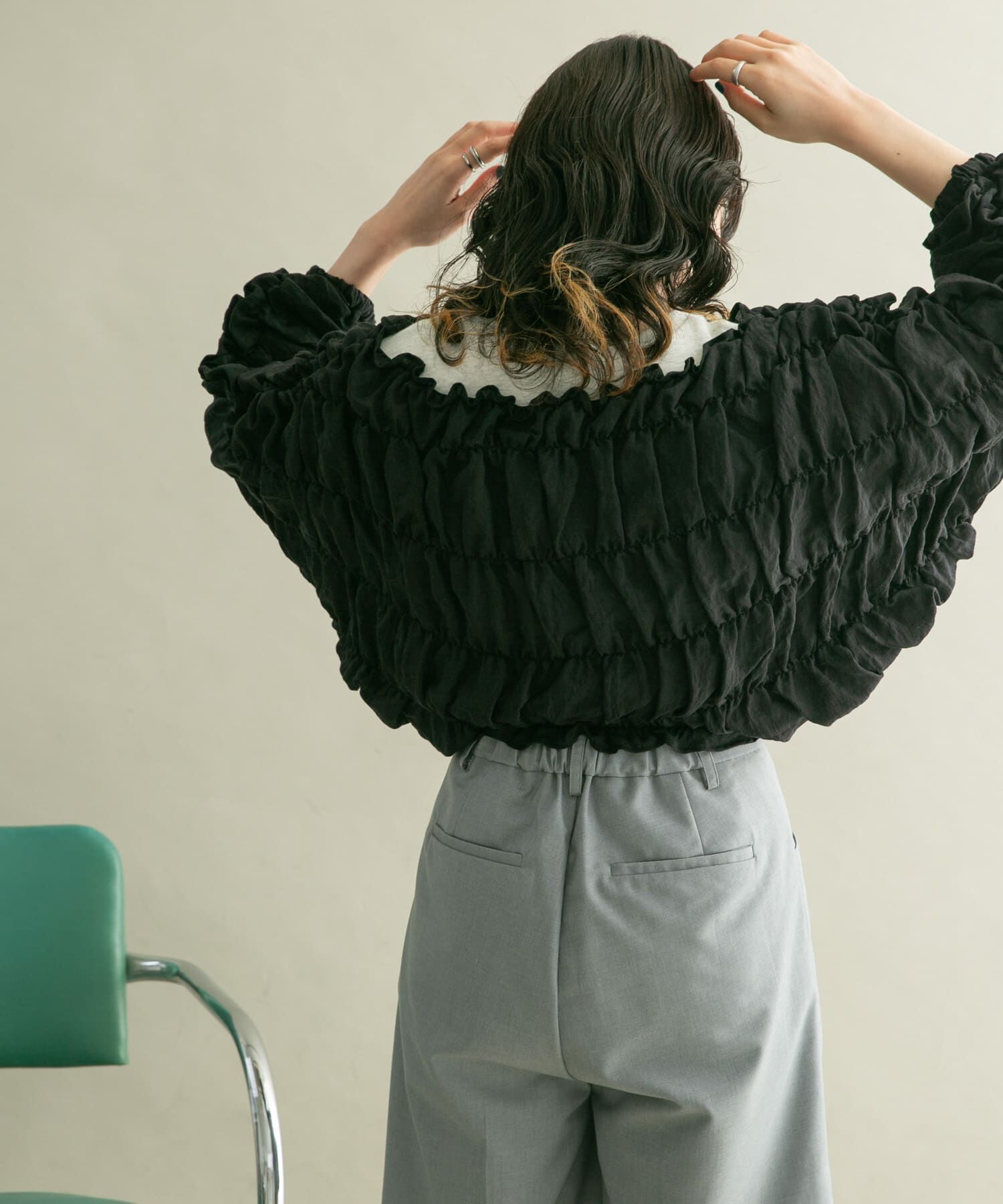  「マルチWAYシャーリングブラウス」|シャツ・ブラウス|