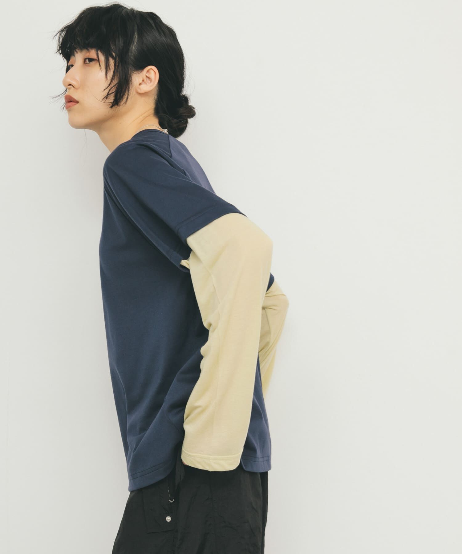  「シアースイッチングラグランTEE」|Tシャツ・カットソー|