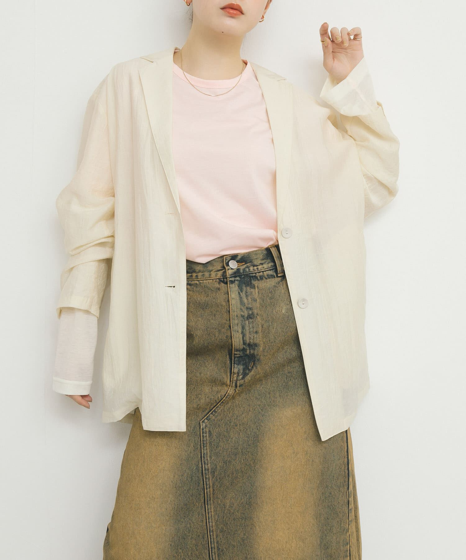  「シアースイッチングラグランTEE」|Tシャツ・カットソー|