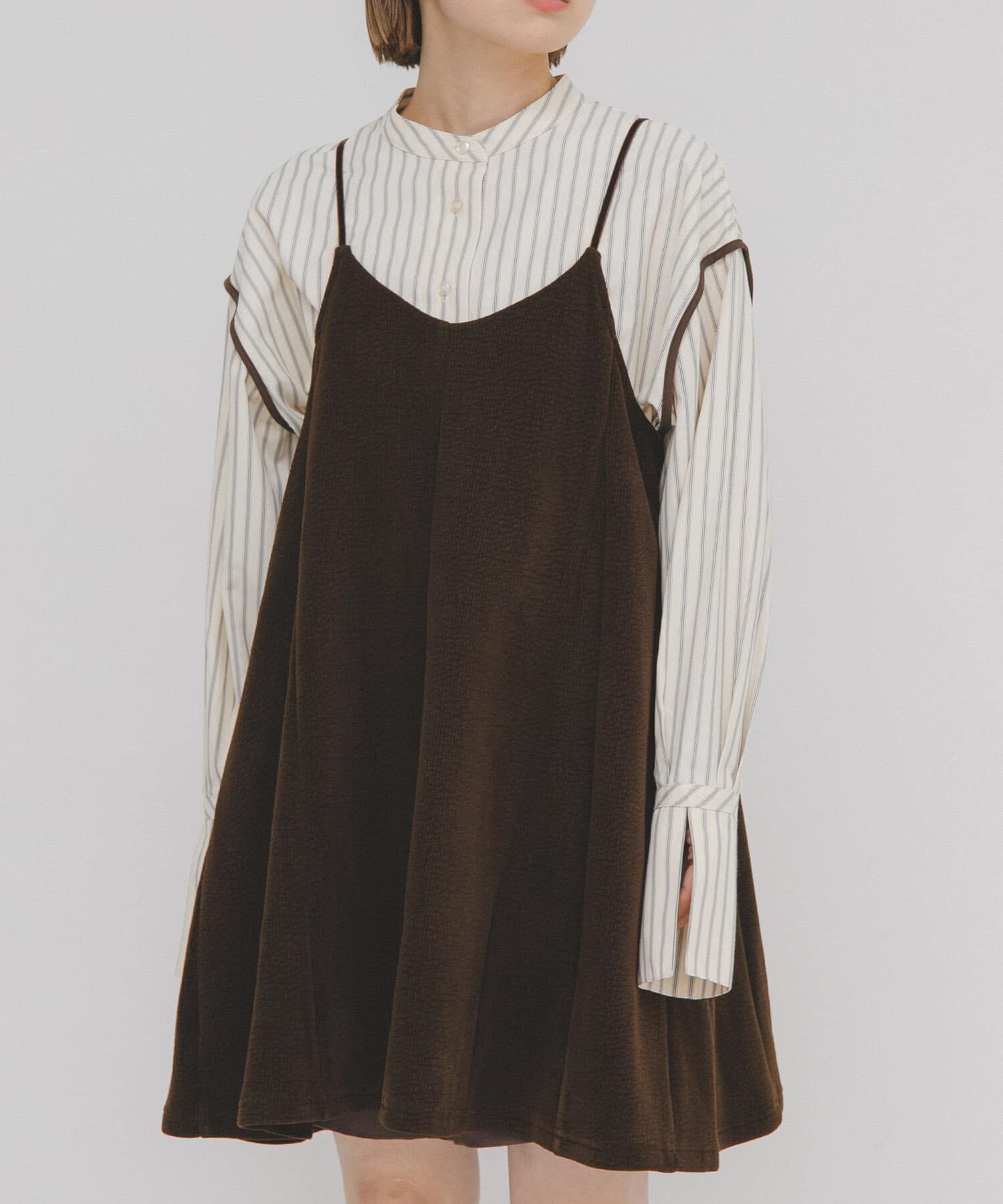  「モールリブミニキャミワンピース」|ワンピース|