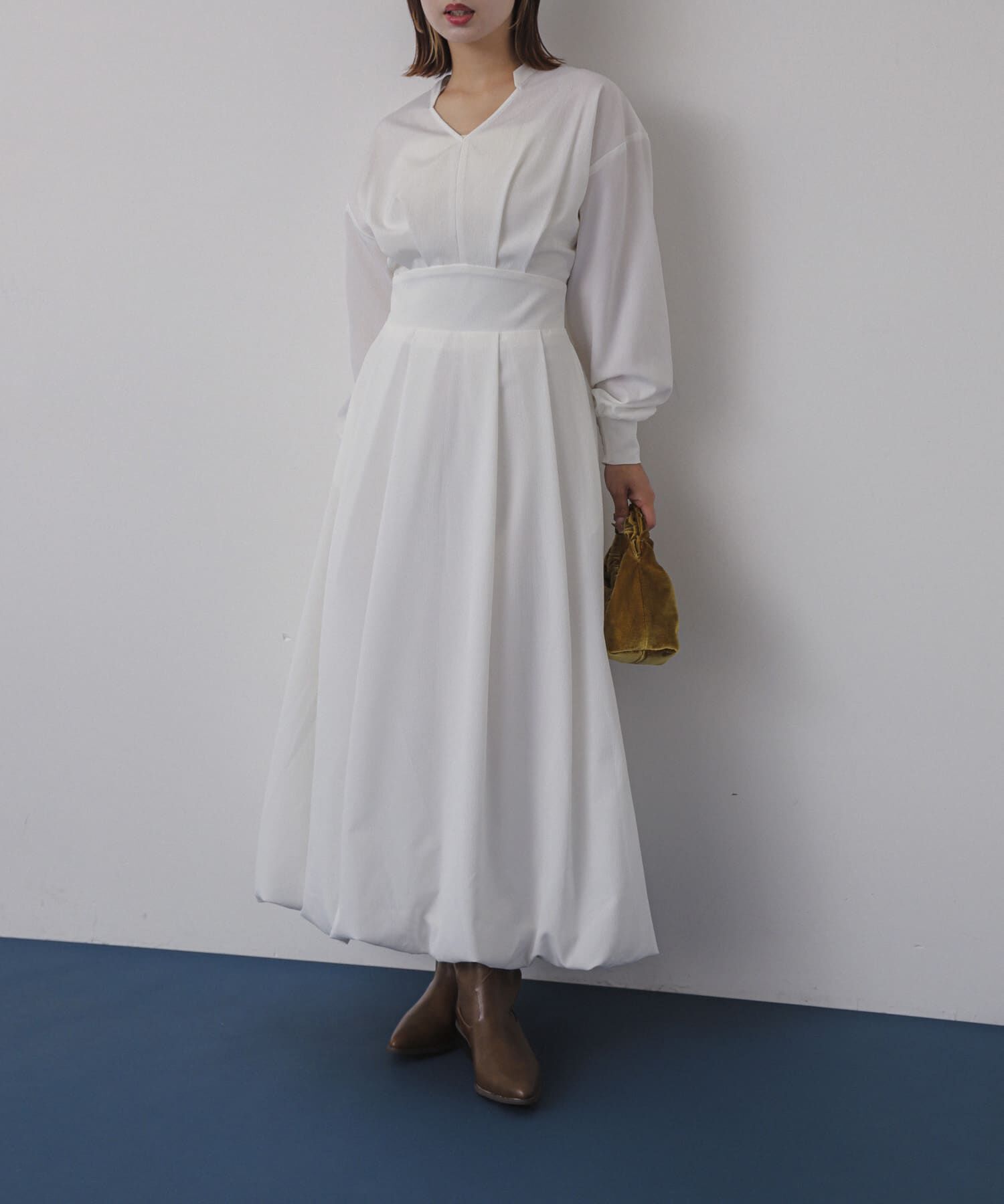 SENSE OF PLACE by URBAN RESEARCH「スキッパーバルーンワンピース」|ワンピース|