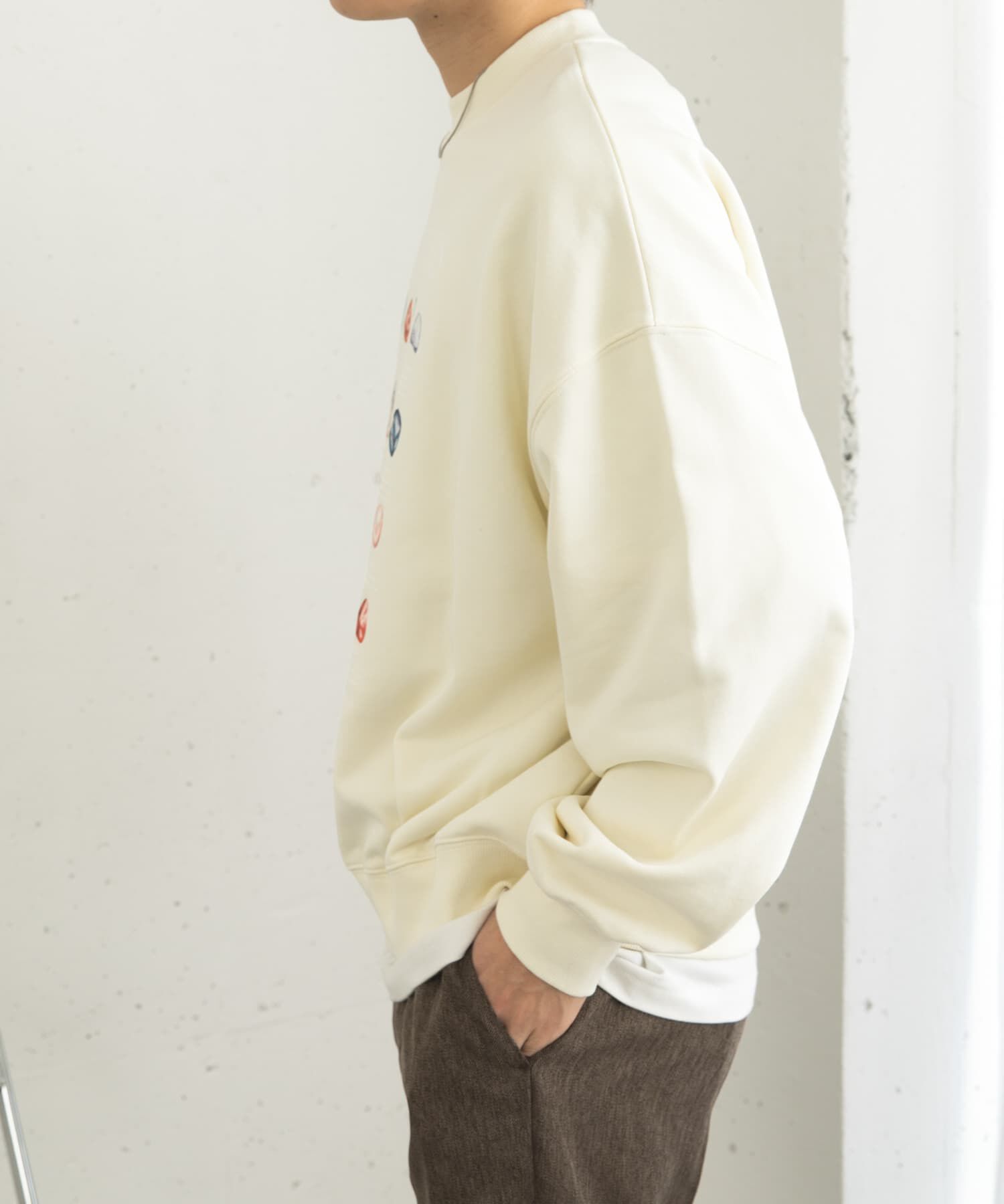 SENSE OF PLACE by URBAN RESEARCH「Gem Stone Cropped Sweat」|スウェット・ジャージ|