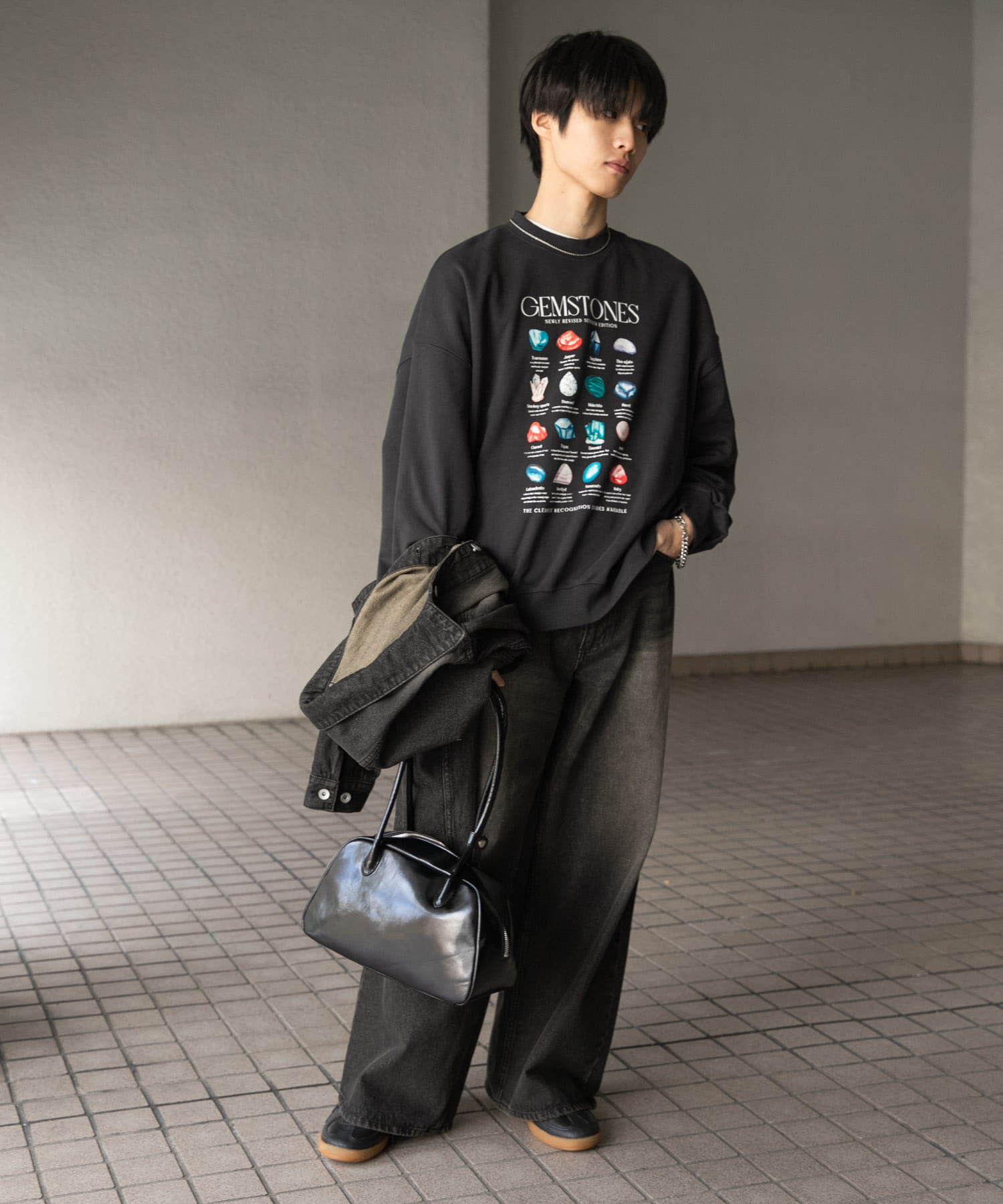 SENSE OF PLACE by URBAN RESEARCH「Gem Stone Cropped Sweat」|スウェット・ジャージ|