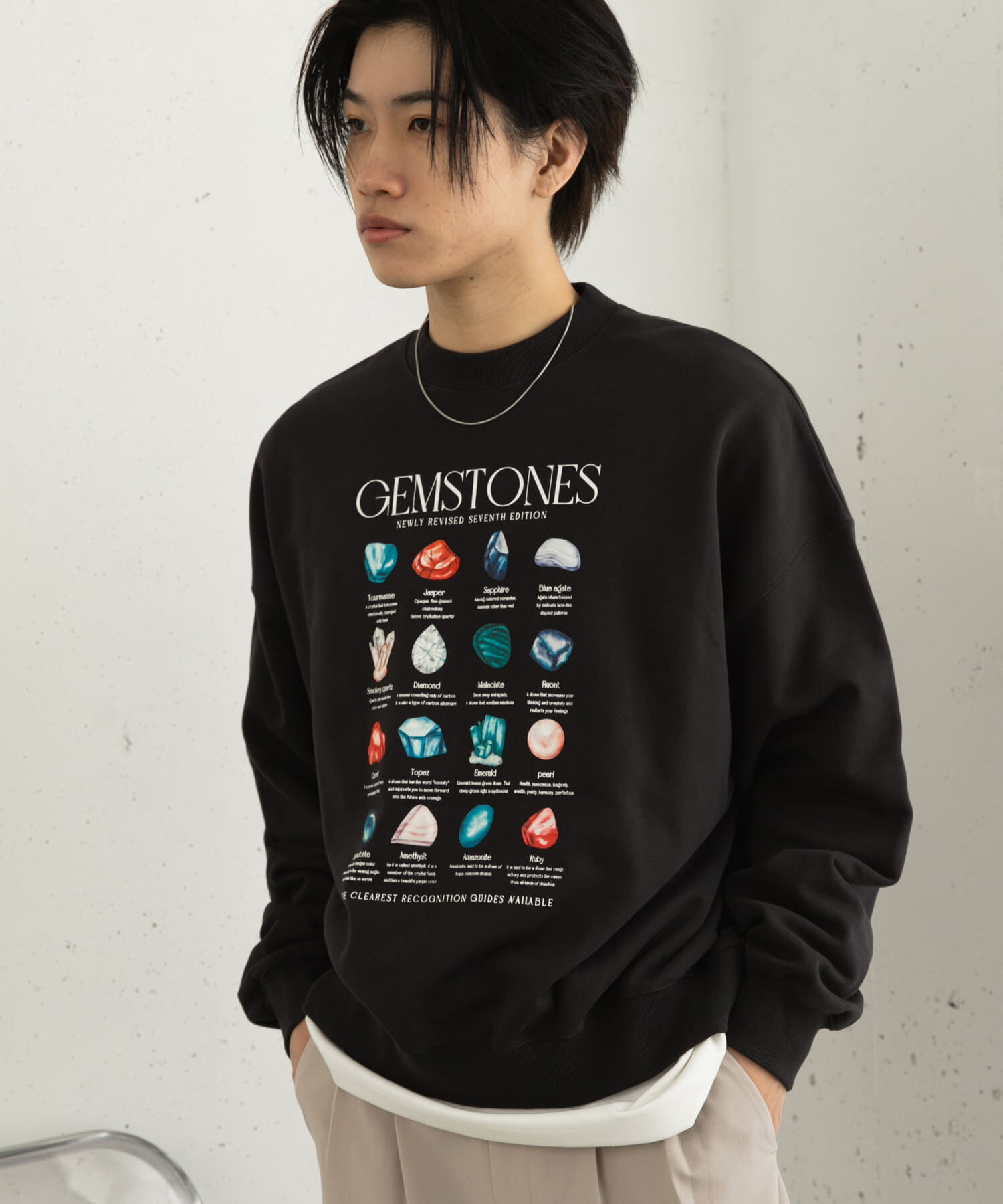 SENSE OF PLACE by URBAN RESEARCH「Gem Stone Cropped Sweat」|スウェット・ジャージ|