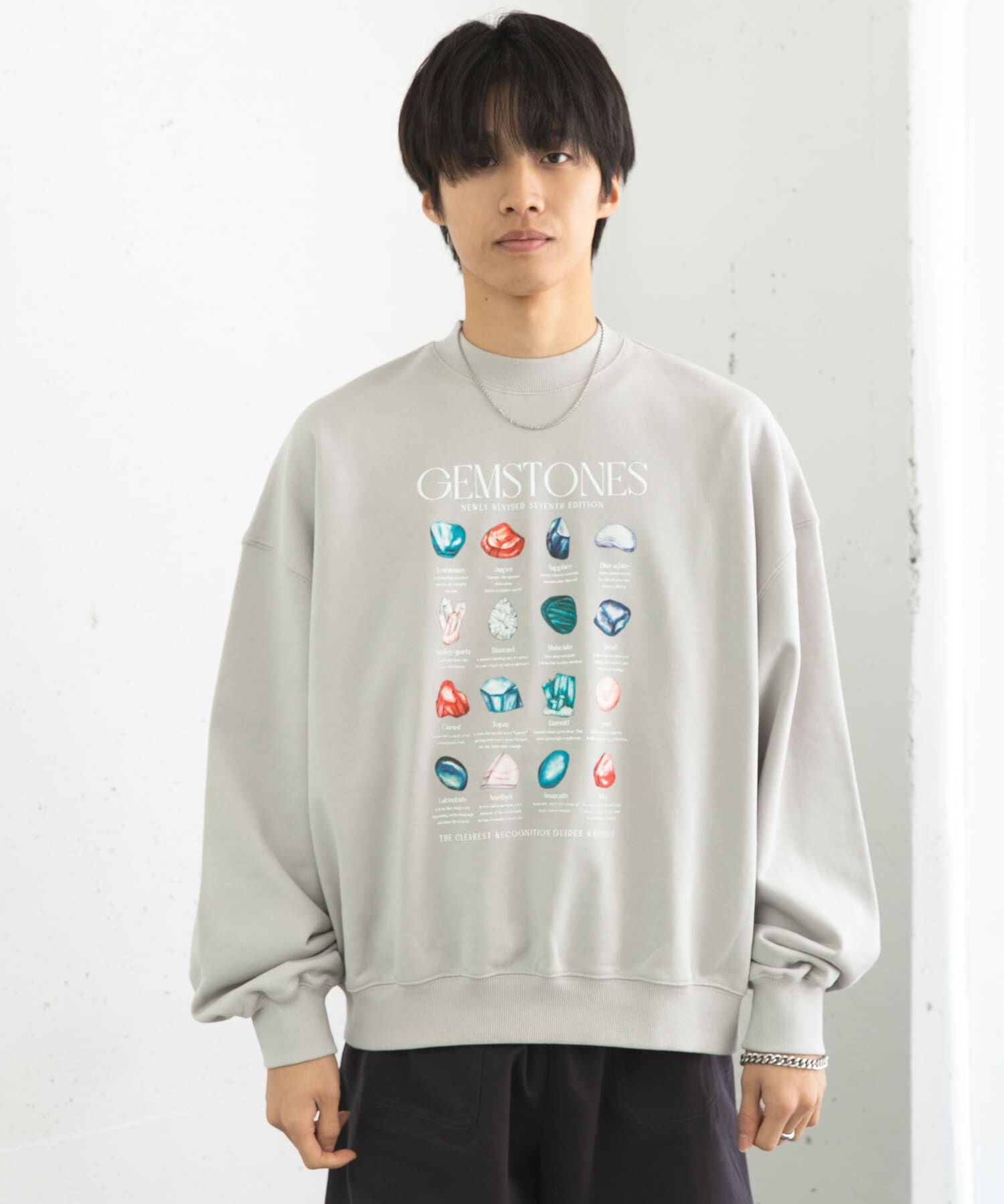 SENSE OF PLACE by URBAN RESEARCH「Gem Stone Cropped Sweat」|スウェット・ジャージ|