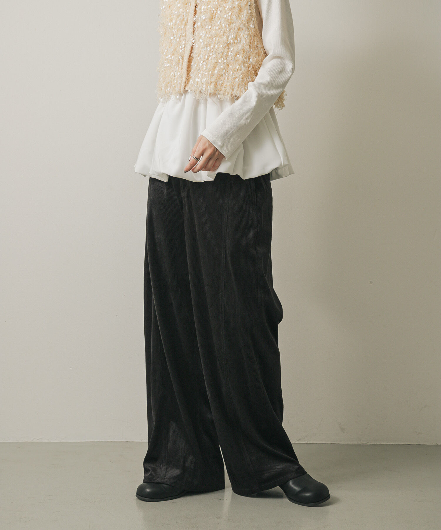 SENSE OF PLACE by URBAN RESEARCH「ソフトコーデュロイパンツ」|その他|ブラック