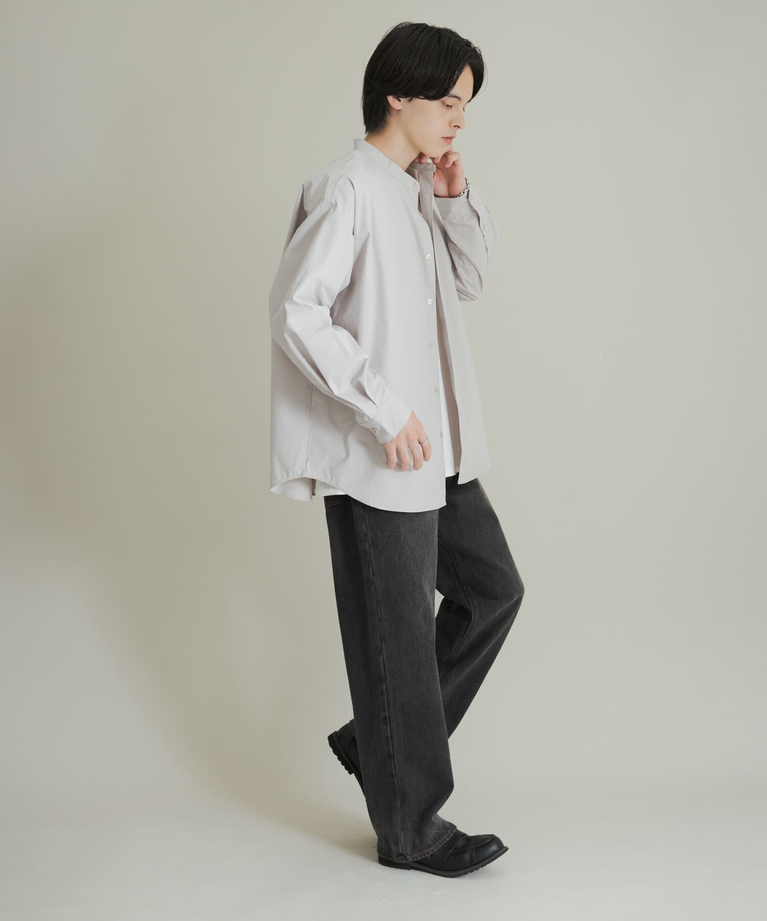 SENSE OF PLACE by URBAN RESEARCH「ピーチブロードバンドカラーロングスリーブシャツ」|シャツ・ブラウス|