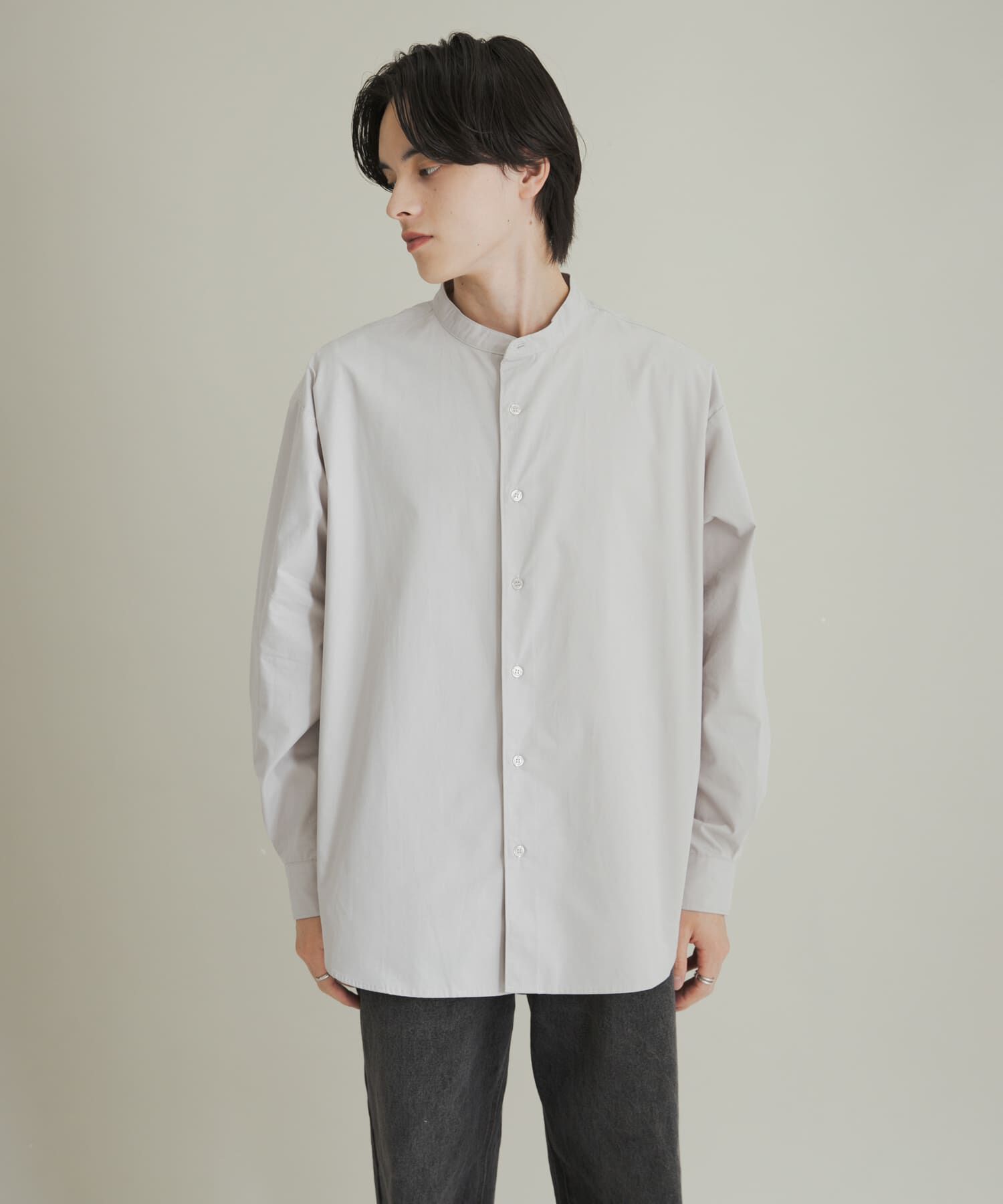 SENSE OF PLACE by URBAN RESEARCH「ピーチブロードバンドカラーロングスリーブシャツ」|シャツ・ブラウス|