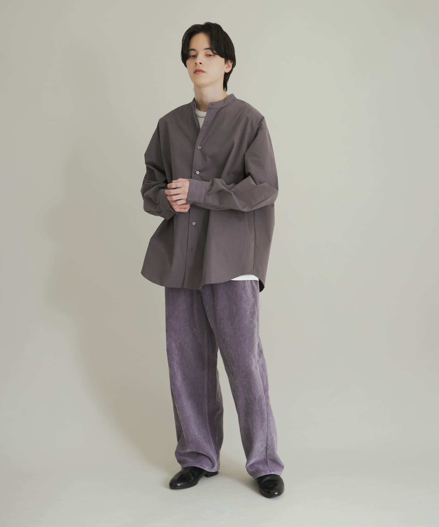 SENSE OF PLACE by URBAN RESEARCH「ピーチブロードバンドカラーロングスリーブシャツ」|シャツ・ブラウス|