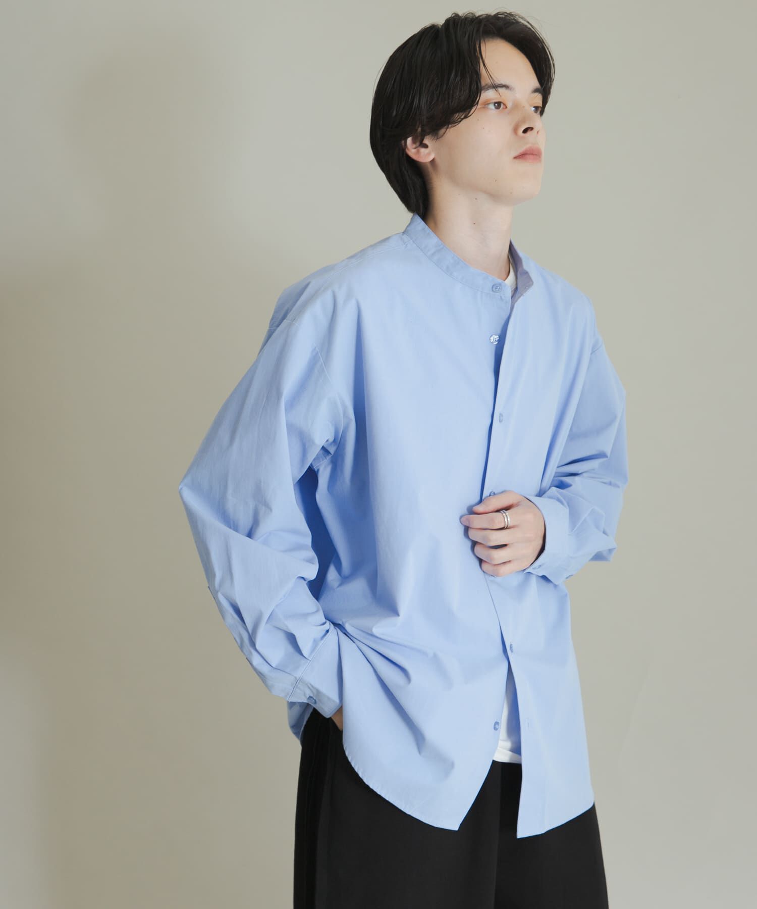 SENSE OF PLACE by URBAN RESEARCH「ピーチブロードバンドカラーロングスリーブシャツ」|シャツ・ブラウス|