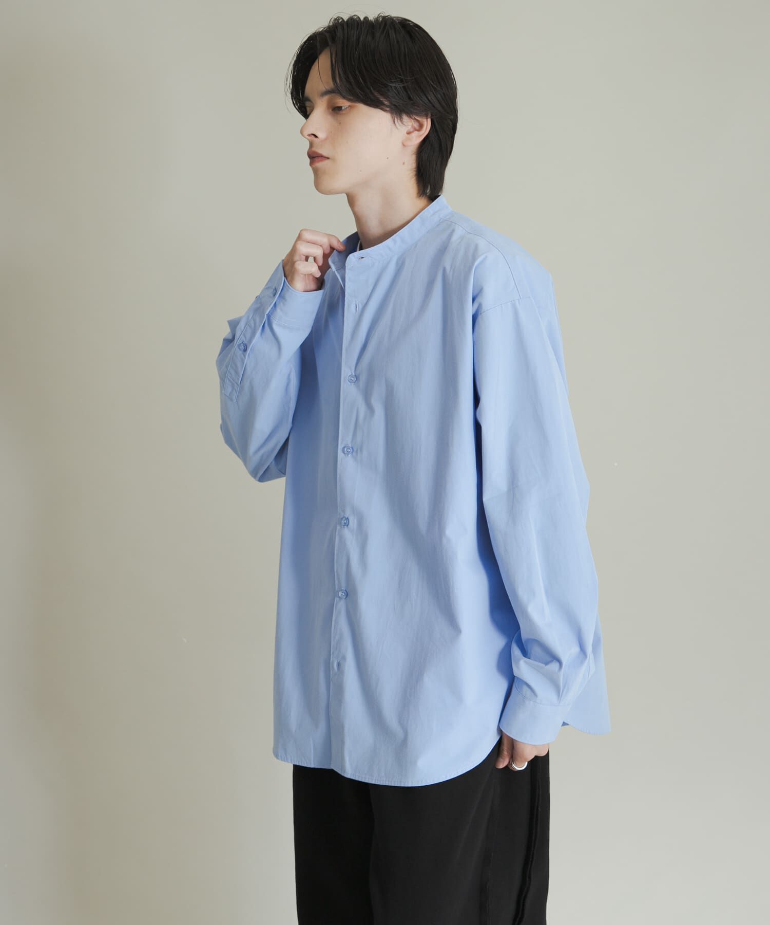 SENSE OF PLACE by URBAN RESEARCH「ピーチブロードバンドカラーロングスリーブシャツ」|シャツ・ブラウス|