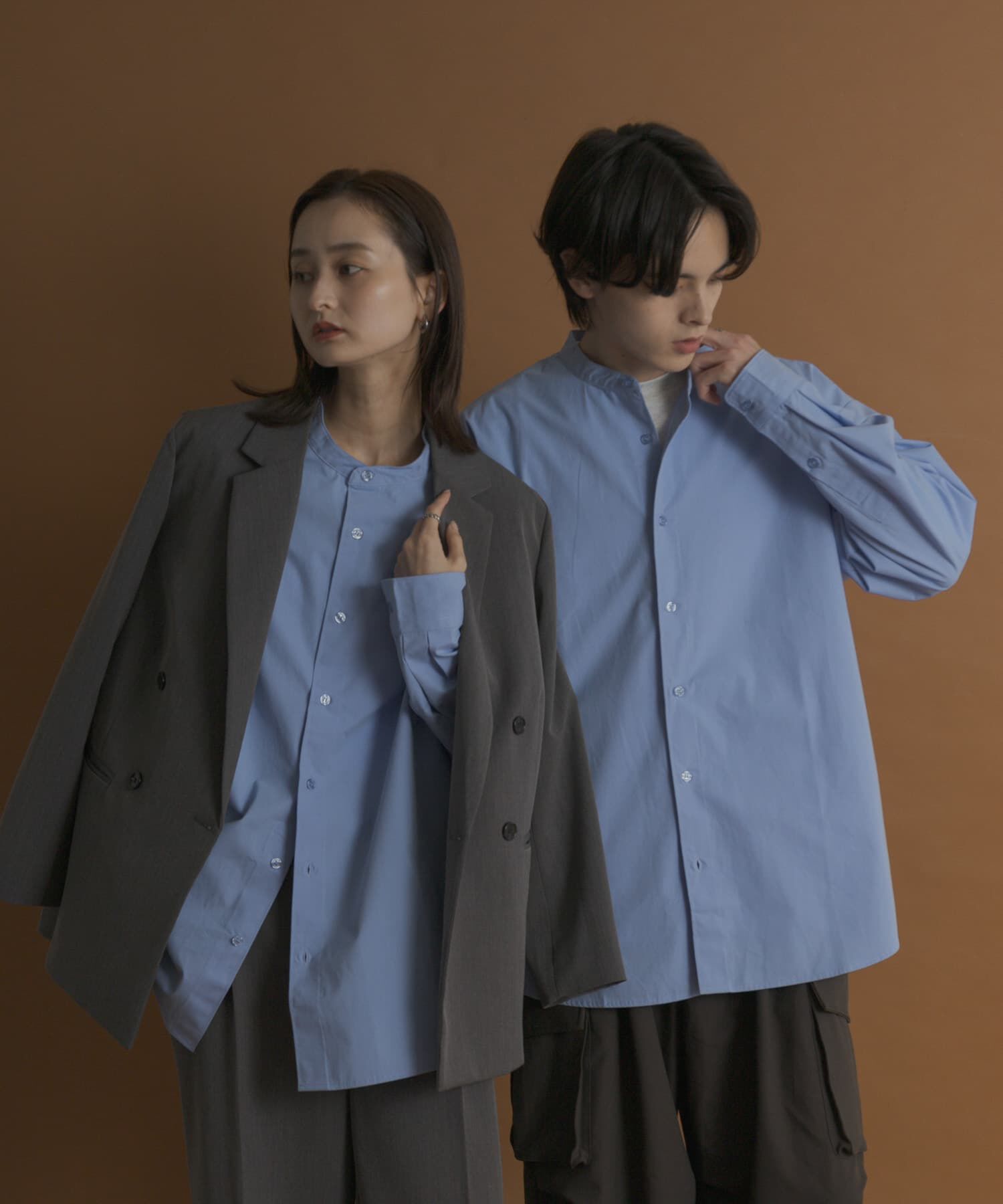 SENSE OF PLACE by URBAN RESEARCH「ピーチブロードバンドカラーロングスリーブシャツ」|シャツ・ブラウス|