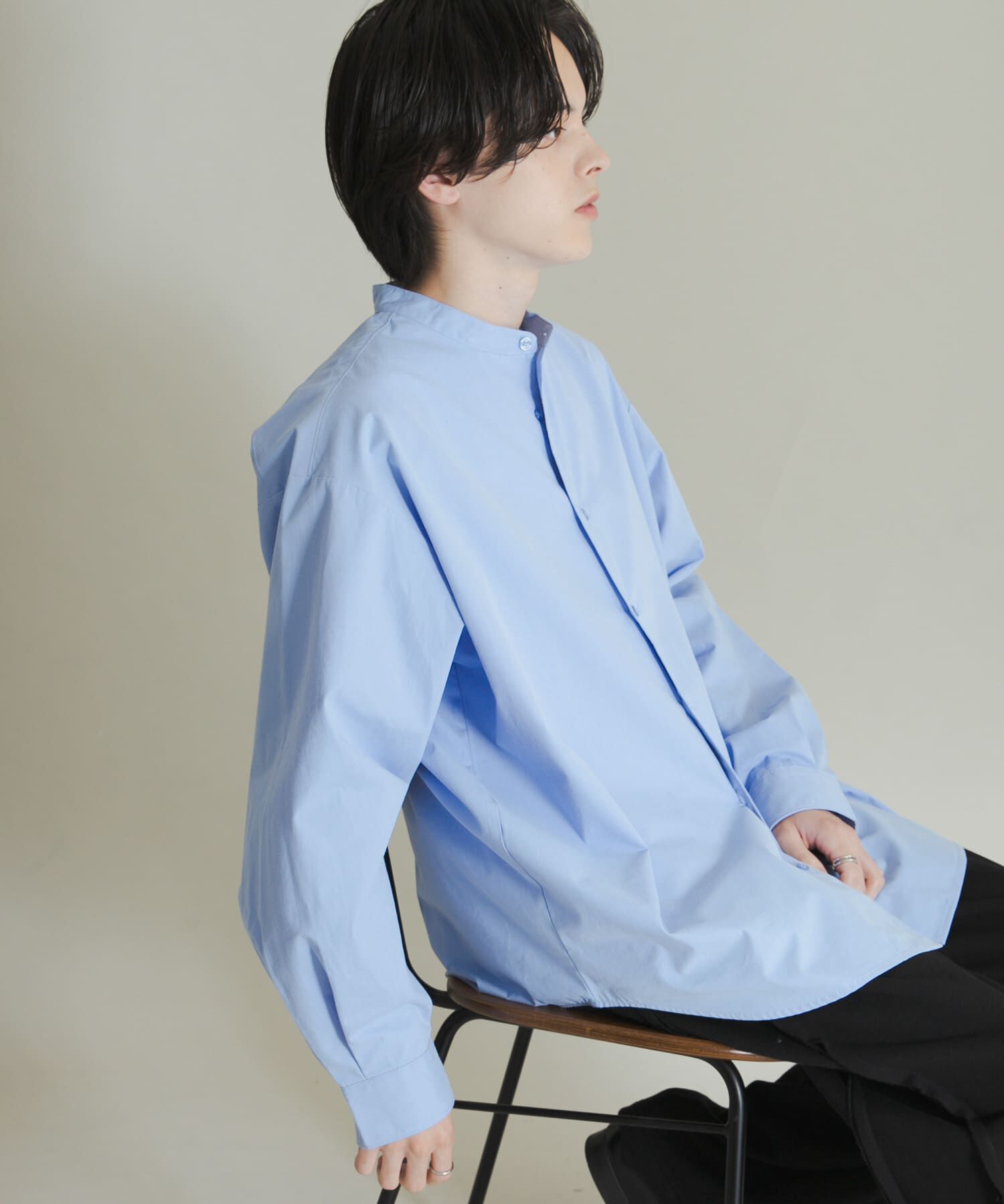 SENSE OF PLACE by URBAN RESEARCH「ピーチブロードバンドカラーロングスリーブシャツ」|シャツ・ブラウス|