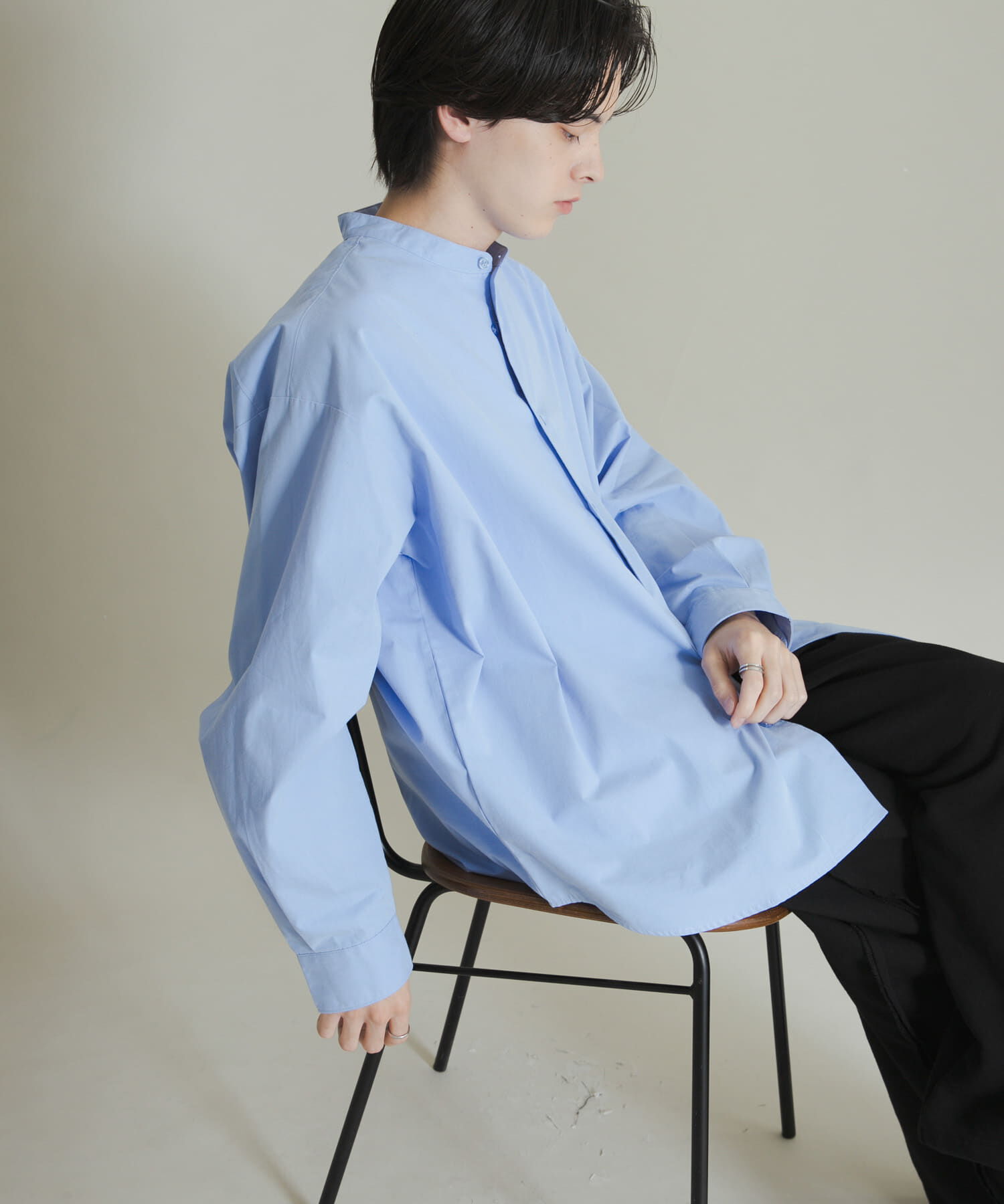 SENSE OF PLACE by URBAN RESEARCH「ピーチブロードバンドカラーロングスリーブシャツ」|シャツ・ブラウス|