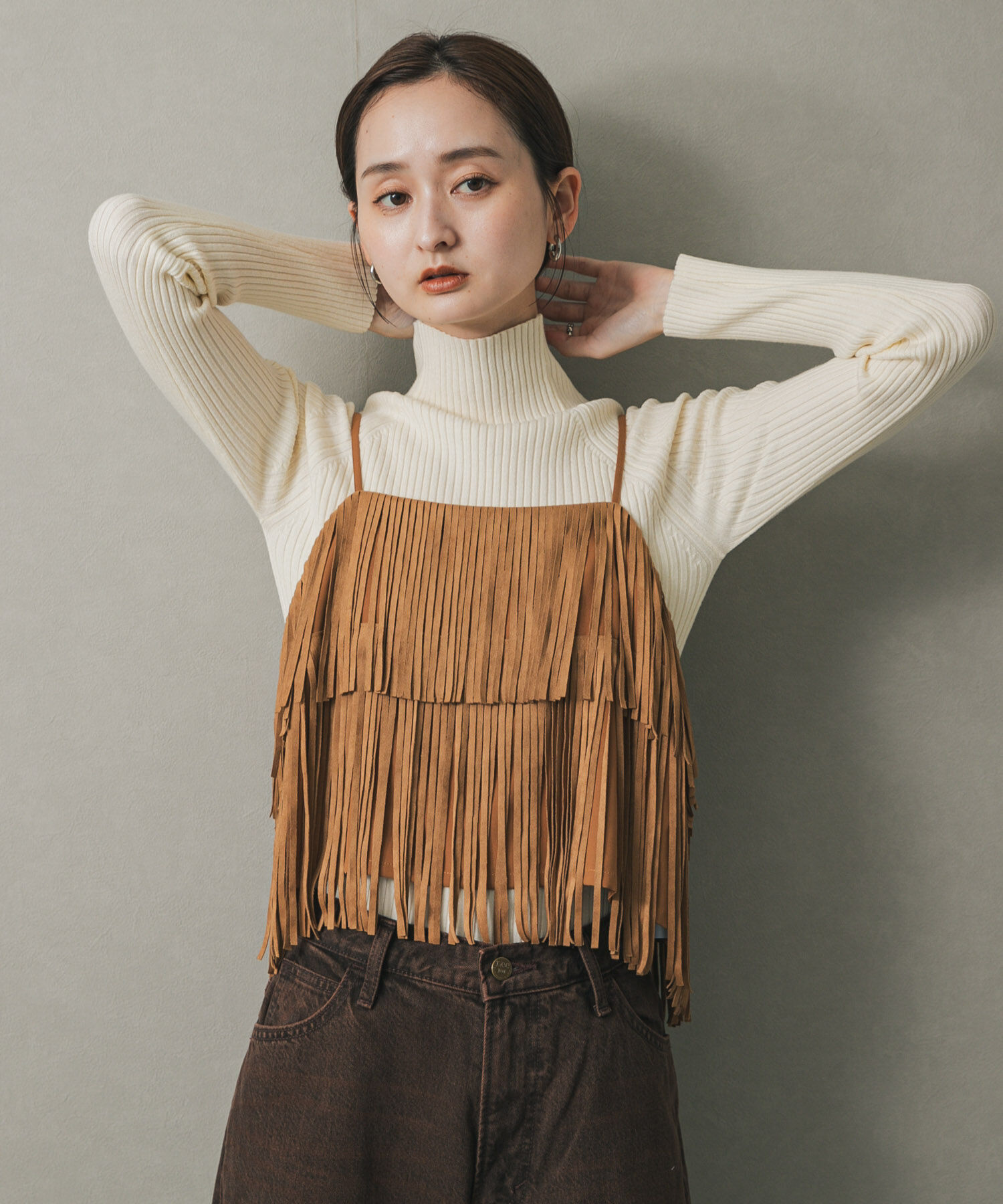 SENSE OF PLACE by URBAN RESEARCH「『一部WEB限定カラー』『毛玉防止』ストレッチリブハイネックセーター」|ニット・セーター|