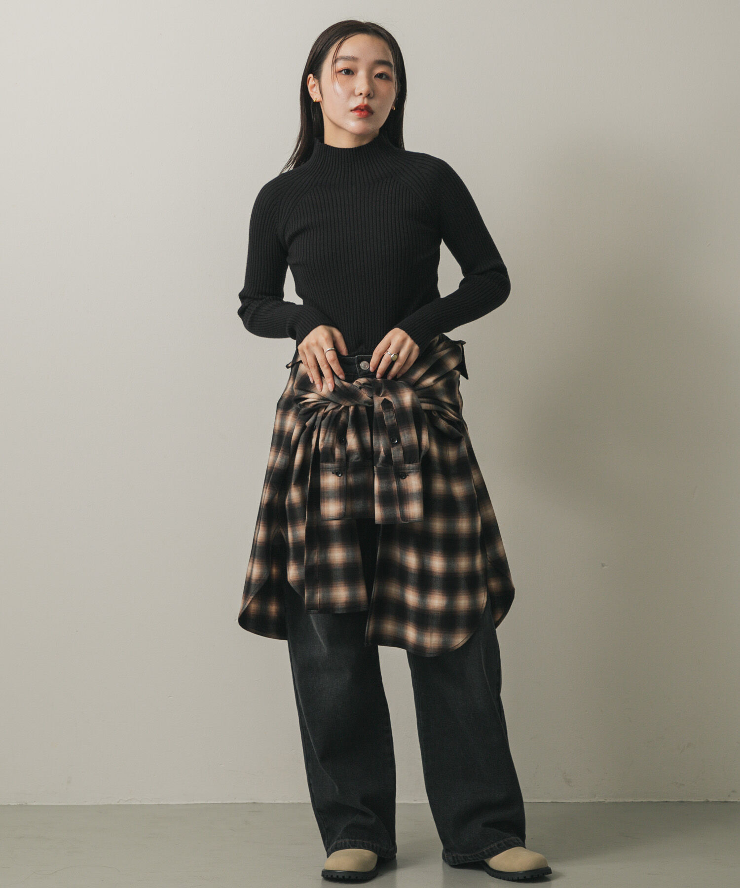 SENSE OF PLACE by URBAN RESEARCH「『一部WEB限定カラー』『毛玉防止』ストレッチリブハイネックセーター」|ニット・セーター|