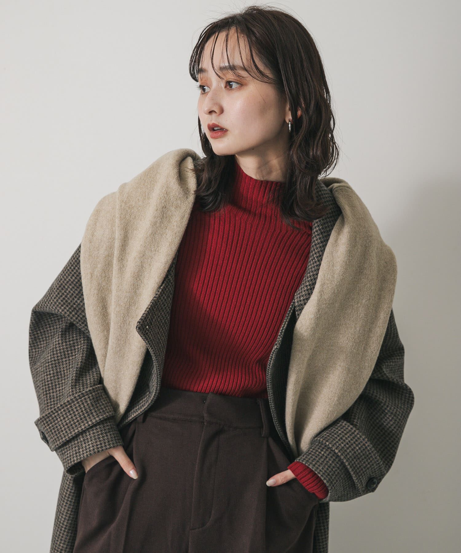 SENSE OF PLACE by URBAN RESEARCH「『一部WEB限定カラー』『毛玉防止』ストレッチリブハイネックセーター」|ニット・セーター|