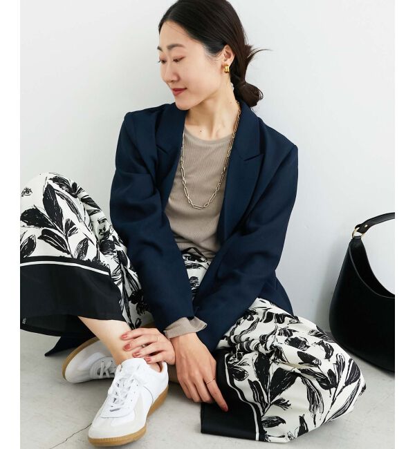 le.coeur blanc「《手洗い可能》シアーリブロングスリーブTシャツ」|Tシャツ・カットソー|