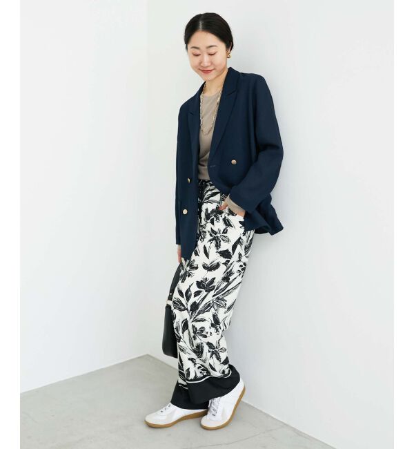 le.coeur blanc「《手洗い可能》シアーリブロングスリーブTシャツ」|Tシャツ・カットソー|