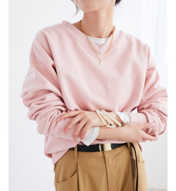 le.coeur blanc「《手洗い可能》シアーリブロングスリーブTシャツ」|Tシャツ・カットソー|