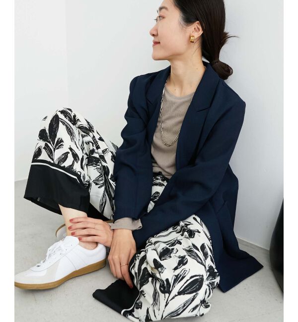 le.coeur blanc「《手洗い可能》シアーリブロングスリーブTシャツ」|Tシャツ・カットソー|