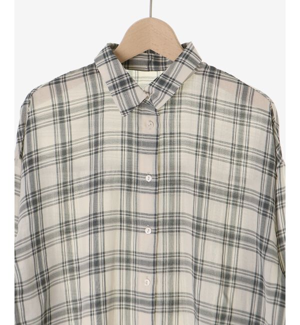  「シアーチェックオーバーシャツ」|シャツ・ブラウス|