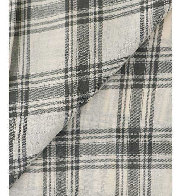  「シアーチェックオーバーシャツ」|シャツ・ブラウス|