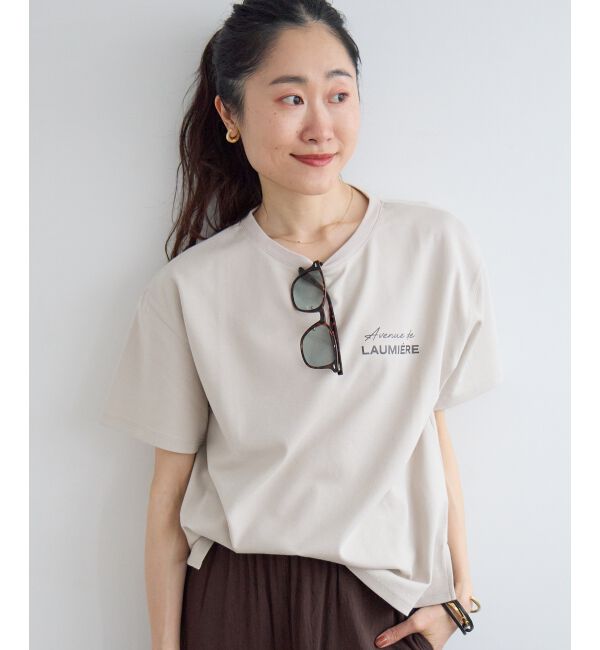  「【撥水・撥油・防汚】LAUMIERETシャツ」|Tシャツ・カットソー|ベージュ