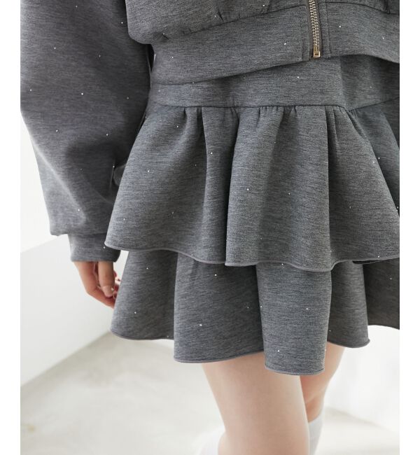  「キラキララインストーンスカパン」|スカート|