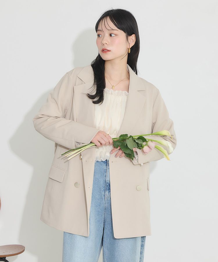 earth music&ecology「ダブルテーラードジャケット」|テーラードジャケット|