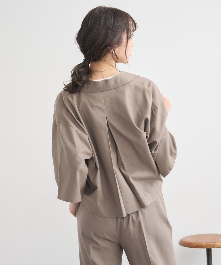 earth music&ecology「リラックスシャツジャケット / リネン混」|テーラードジャケット|