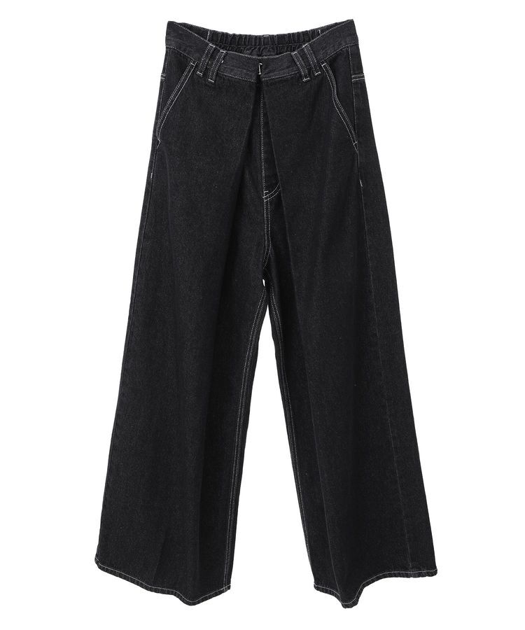 earth music&ecology「フロントタックデニムパンツ」|デニム|