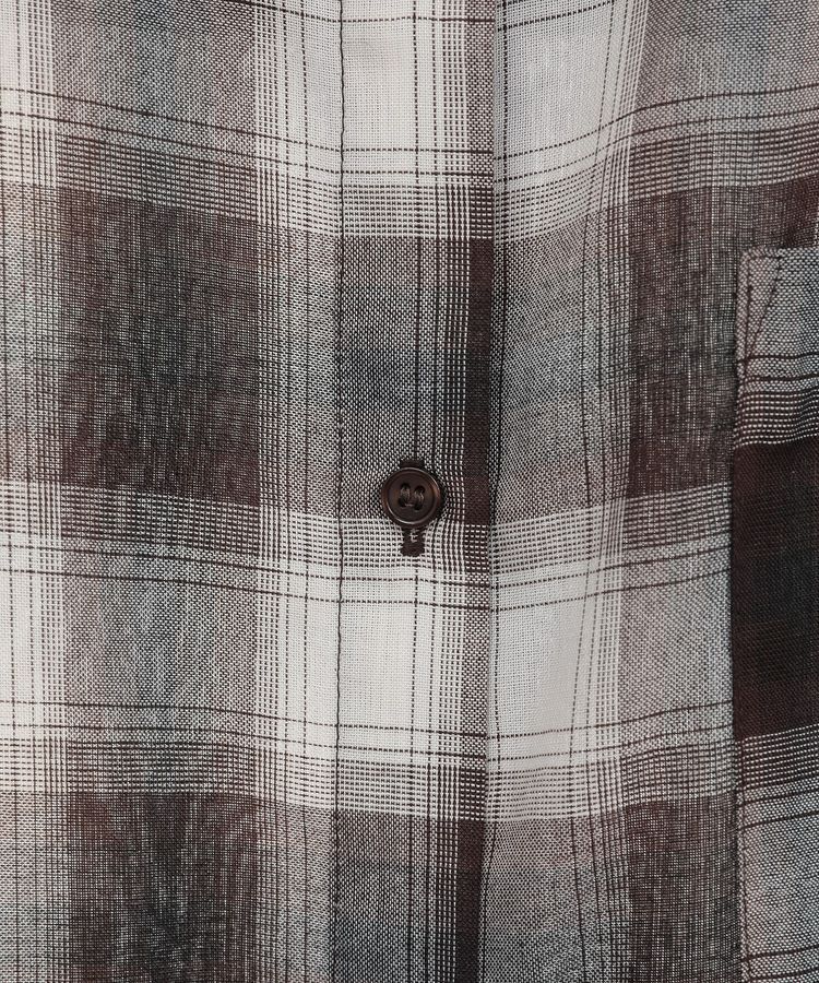 earth music&ecology「2wayショルダードロストリボンチェックシャツ」|シャツ・ブラウス|