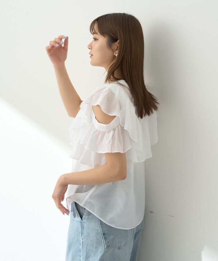 earth music&ecology「2WAYフリルブラウス」|シャツ・ブラウス|