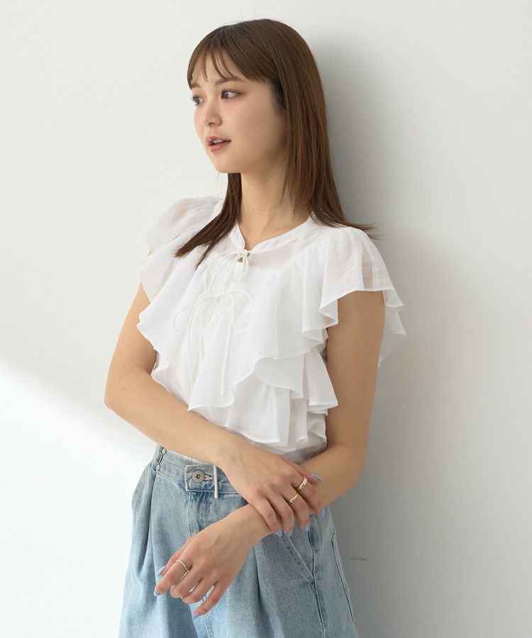 earth music&ecology「2WAYフリルブラウス」|シャツ・ブラウス|