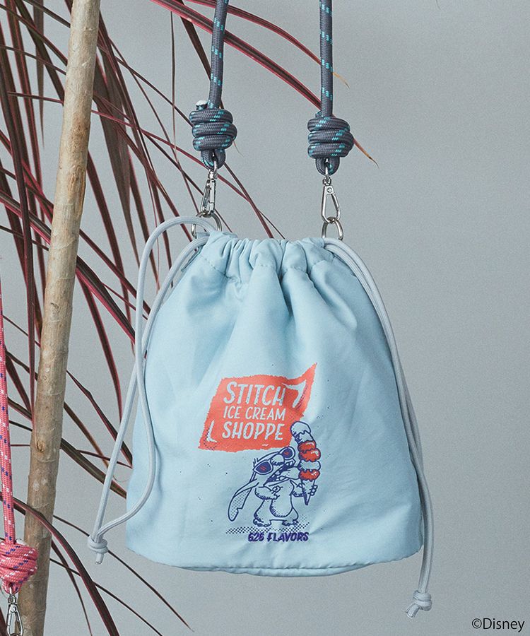 earth music&ecology「スティッチ/ロープコードパファーバッグ」|ショルダー・メッセンジャー|Sax