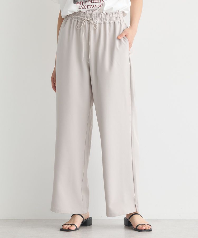 earth music&ecology「リラックスワイドパンツ」|その他|Gray Beige