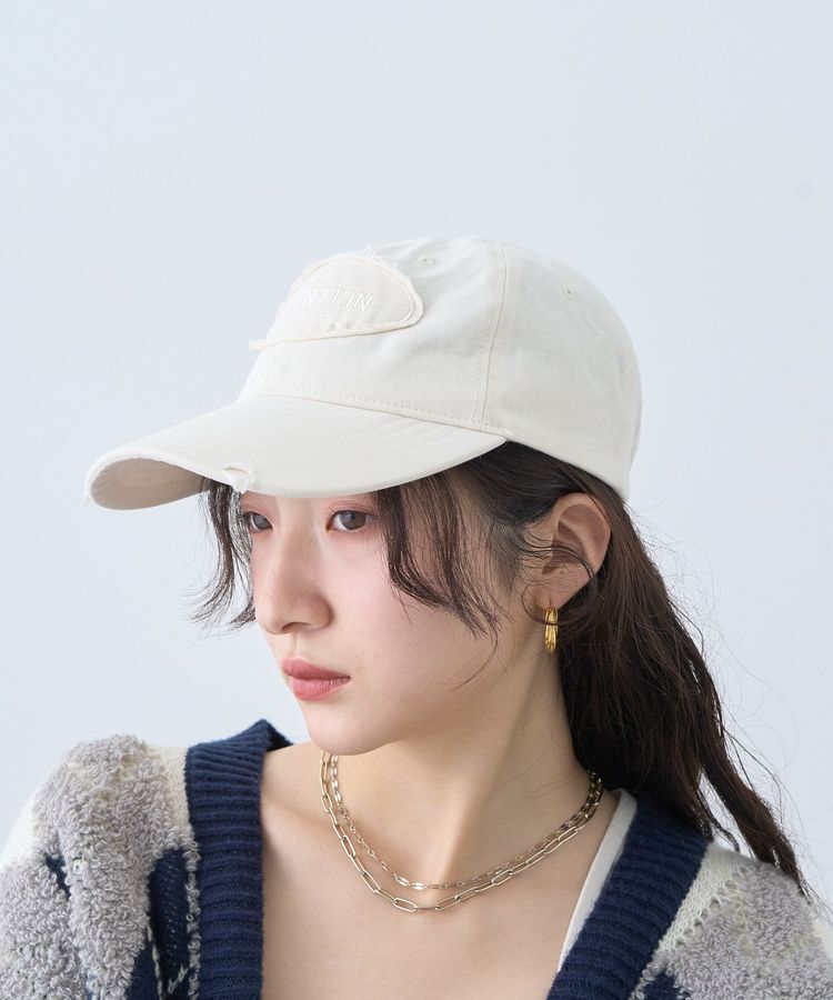 earth music&ecology「ダメージロゴキャップ」|その他|Ivory