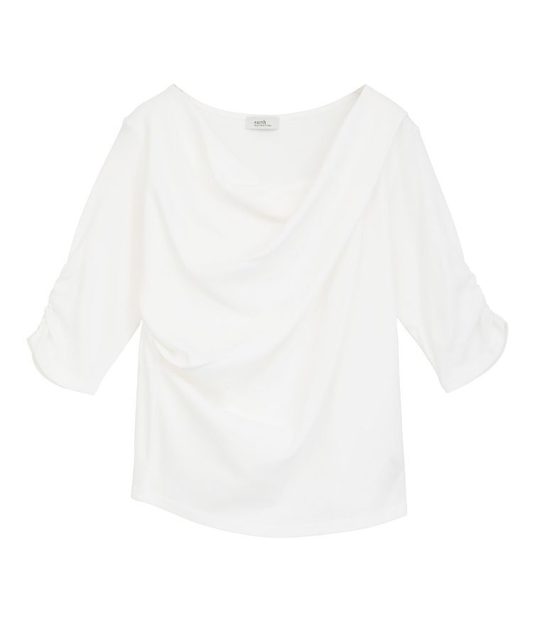 earth music&ecology「ドレープデザインカットソー」|Tシャツ・カットソー|