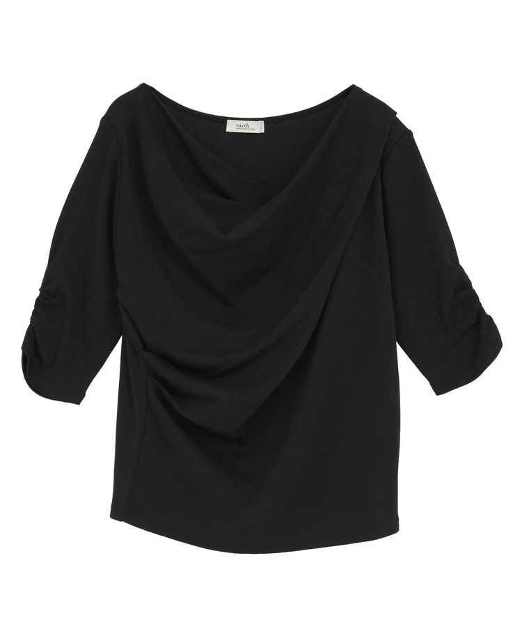 earth music&ecology「ドレープデザインカットソー」|Tシャツ・カットソー|