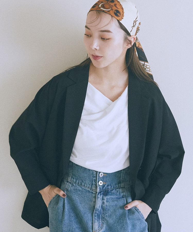 earth music&ecology「ドレープデザインカットソー」|Tシャツ・カットソー|