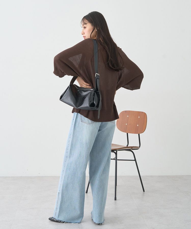 earth music&ecology「キーネックシアーカーディガン」|カーディガン|