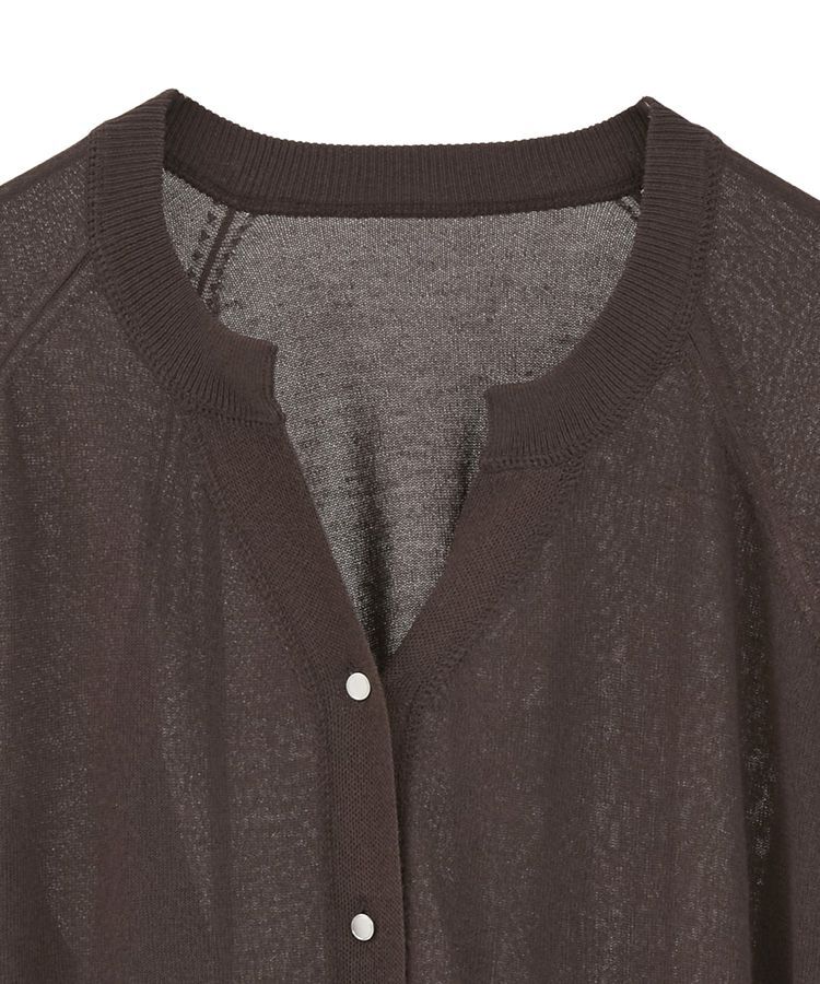 earth music&ecology「キーネックシアーカーディガン」|カーディガン|