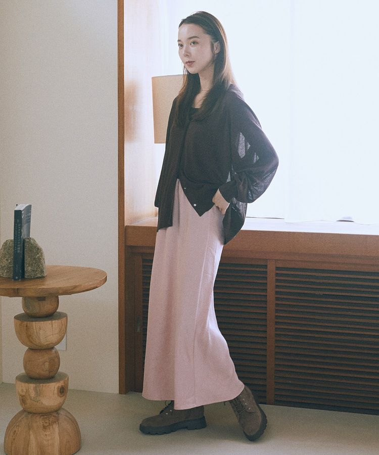 earth music&ecology「キーネックシアーカーディガン」|カーディガン|