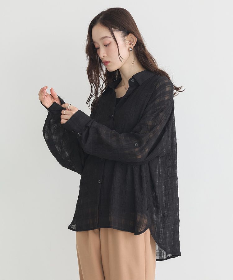 earth music&ecology「シャドーチェックシャツ」|シャツ・ブラウス|