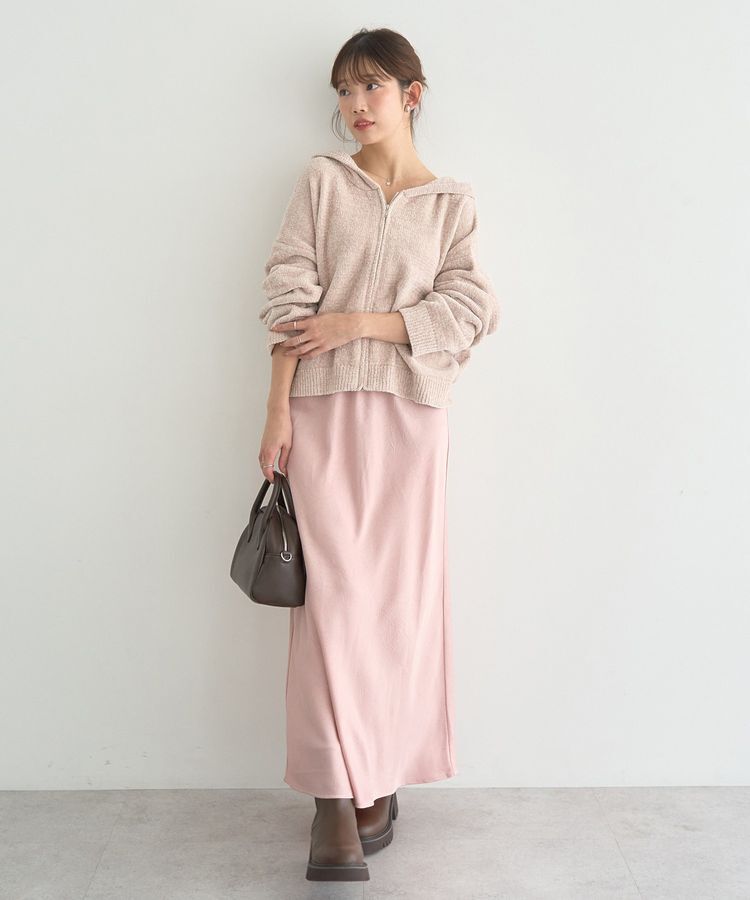 earth music&ecology「ストレッチサテンスカート」|スカート|