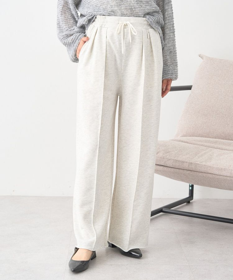 earth music&ecology「センターシームタックスウェットパンツ」|その他|Oatmeal