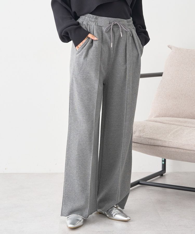 earth music&ecology「センターシームタックスウェットパンツ」|その他|Charcoal Gray